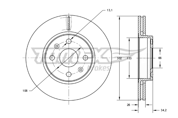 TOMEX Brakes TX 73-62...